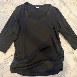 Elegant Black V-Neck Women's Top